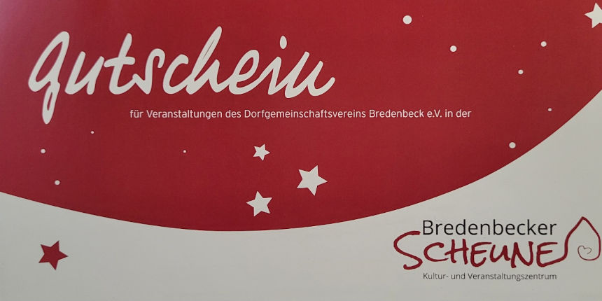 Gutschein der Bredenbecker Scheune