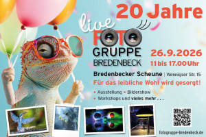 Einladung 20 Jahre Fotogruppe Bredenbeck